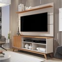 Ver imagem 1 de Rack com Painel para TV até 50 Polegadas Retrô 198CMX136CM Malbec Vivare Marrom/Off White