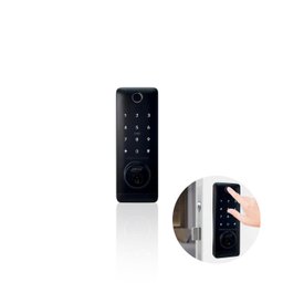 Fechadura Digital Externa D100 IBluetooth Acabamento Preto - 1