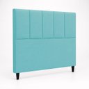 Ver imagem 6 de Cabeceira Classic Casal 140cm para Quarto Cama Decorativa Moderna Elegante Suede Azul Turquesa