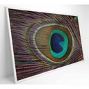 Ver imagem 5 de Quadro Penas De Pavão 90x60 Cm Vidro Impresso