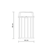 Lixeira Madeira Plástica 100 Litros - 70 Cm:marrom/cinza - 6