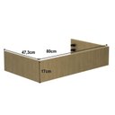 Ver imagem 7 de Cozinha Modulada 8 Peças 2 Aéreos 1 Balcão 120cm e 1 de 80cm com 2 Portas Rodapé e Tampo Bege/Nature