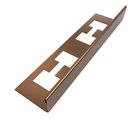 Ver imagem 1 de Perfil "l", Aço Inox 304, Brilho, Marrom - 2 X 12 X 2000 Mm