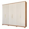 Guarda Roupa 6 Portas 6 Gavetas La Belle Cinamomo Off White - 2