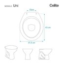 Ver imagem 3 de Assento Sanitário com Fechamento Lento Uni Branco para Vaso Celite