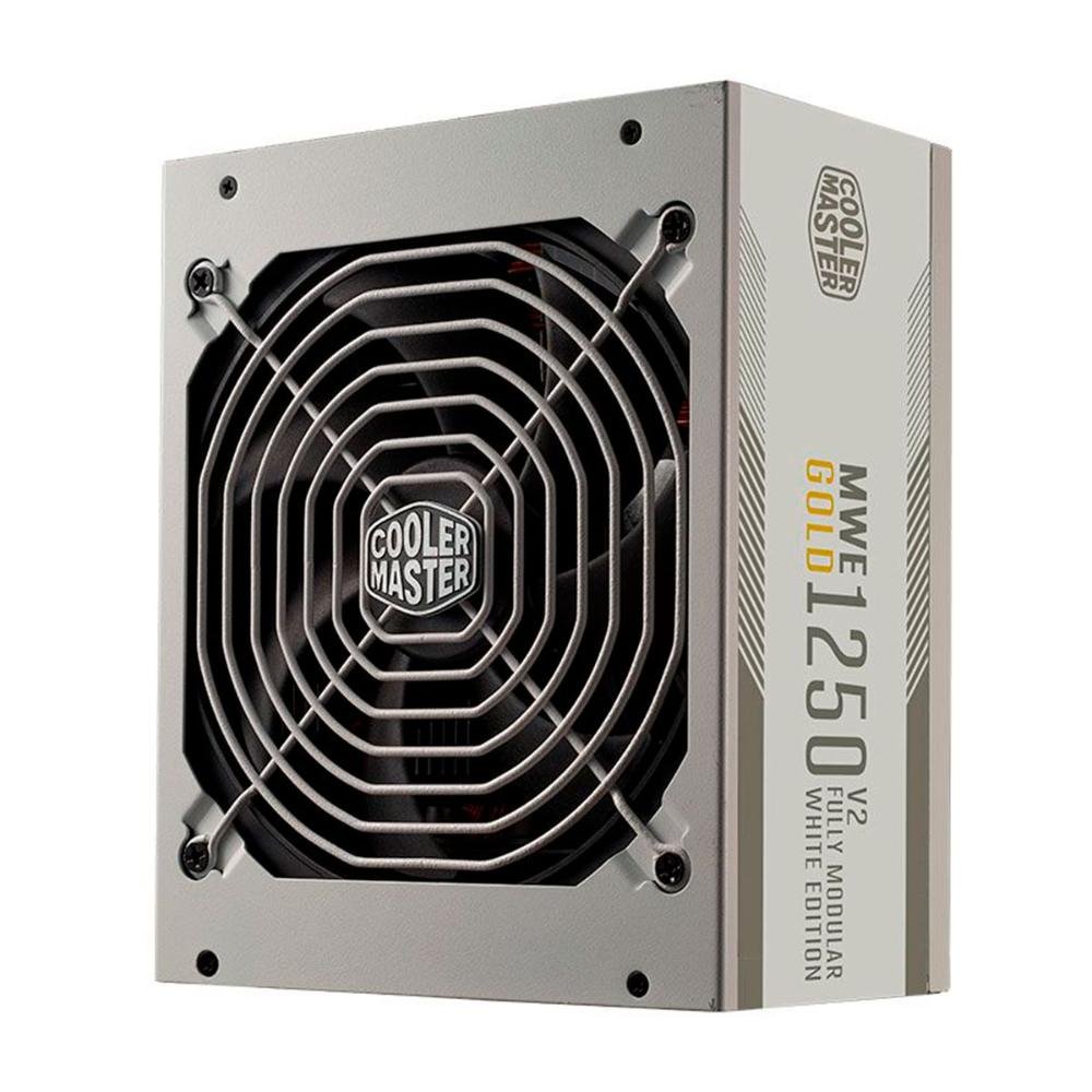 Fonte 1250w Cooler Master Mwe V2 White Edition - Modular - 80 Plus® Gold - Mpe-c501-afcag-3gwo