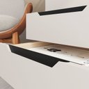 Ver imagem 5 de Kit 2 Mesas de Cabeceira 3 Gavetas 100% MDF Barcelona Bege
