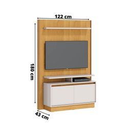 Estante Home Theater para TV até 40 Polegadas 180cmx122cm Fit Moderno - 3
