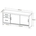 Ver mais imagens de Conjunto Escritório: Mesa 6213 + Balcão 6206 +armário 6207