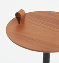 Ver imagem 4 de Mesa de Apoio Halter - Tampo Carvalho - Base Aço Carbono - Altura 55cm