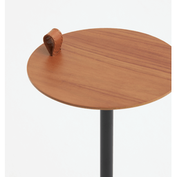 Mesa de Apoio Halter - Tampo Carvalho - Base Aço Carbono - Altura 55cm - 3
