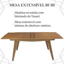 Ver imagem 5 de Mesa de Jantar Extensivel 133 ou 185 Cm Madeira Pinhao Nacc Pinhao