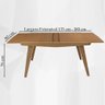 Mesa de Jantar Extensivel 133 ou 185 Cm Madeira Pinhao Nacc Pinhao - 7