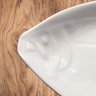 Travessa melamina peixe Texture branca 28x13,5x7 cm Haus Brinox - 3