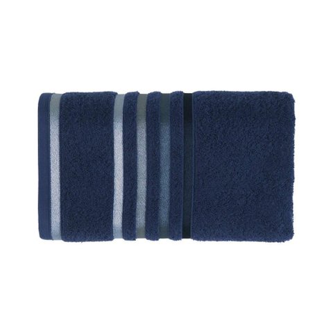Toalha De Rosto Lumina Karsten 48X80Cm Marinho Algodão