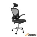 Ver imagem 4 de Cadeira de Escritório Presidente Ergonômica Preta Muito Confortavável Giratório C310 Proposita