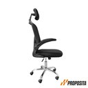Ver imagem 5 de Cadeira de Escritório Presidente Ergonômica Preta Muito Confortavável Giratório C310 Proposita