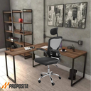 Ver imagem 2 de Cadeira de Escritório Presidente Ergonômica Preta Muito Confortavável Giratório C310 Proposita