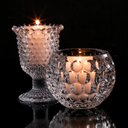 Ver imagem 4 de Porta Velas de Cristal Bolhas 11x9cm Lyor Mesa de Jantar Apa