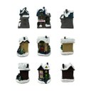 Ver imagem 7 de Vila Natalina 21 Pecas Premium Figuras de Natal Iluminacao LED Luz Loja Vitrine Decoracao Enfeites m