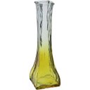 Ver imagem 1 de Vaso Decorativo de Vidro Amarelo 20x6x6cm Enfeite Sala Mesa Estante Aparador