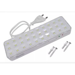 Kit 6 Luminárias Luz Lâmpada de Emergência 30 Leds - 8
