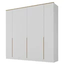 Ver imagem 2 de Guarda Roupa 6 Portas 4 Gavetas Logan Yescasa Branco/Olmo Italiano
