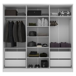 Guarda Roupa 6 Portas 4 Gavetas Logan - 4