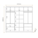 Ver imagem 3 de Guarda Roupa 6 Portas 4 Gavetas Logan