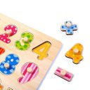 Ver imagem 4 de Encaixe Números com Pinos, da Tooky Toy - Tabuleiro, Brinquedo Educativo de Madeira - Cód. Ty851