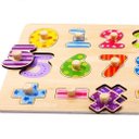 Ver imagem 3 de Encaixe Números com Pinos, da Tooky Toy - Tabuleiro, Brinquedo Educativo de Madeira - Cód. Ty851