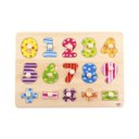 Ver imagem 2 de Encaixe Números com Pinos, da Tooky Toy - Tabuleiro, Brinquedo Educativo de Madeira - Cód. Ty851