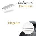Ver imagem 2 de Kit 20 Puxador Port Gavet Móveis Cozinha Drop Alumínio 125mm - Prata
