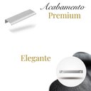 Ver imagem 2 de Kit 20 Puxadores Drop 12,5cm Alumínio Sobrepor para Móveis e Gavetas Prata