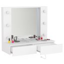 Ver imagem 3 de Penteadeira Camarim Suspensa com Espelho 2 Gavetas Arujá Branco - Politorno