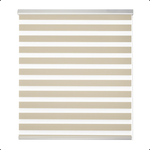 Persiana Rolo Double Vision Zebra 1,60l X 1,60a Bege