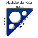 Ver imagem 3 de Kit 2 Suportes de Prateleira Aço Reforçado Design Moderno Alta Resistência Casa Escritório