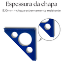 Ver imagem 5 de Kit 2 Suportes de Prateleira Aço Reforçado Design Moderno Alta Resistência Casa Escritório