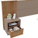 Ver imagem 6 de Cabeceira Casal Extensível com 2 Mesas de Cabeceira Lucius 