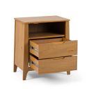 Ver imagem 6 de Mesa de Cabeceira 2 Gavetas Madeira Maciça Frank Yescasa Marrom