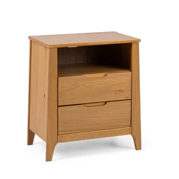 Mesa de Cabeceira 2 Gavetas Madeira Maciça Frank Yescasa - 2 Mesa de Cabeceira 2 Gavetas Madeira Maciça Frank Yescasa - 2