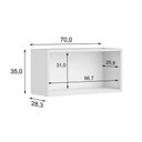 Ver imagem 4 de Armário de Cozinha Modulado Colors 6000 2 Portas Branco/vermelho - Bertolini
