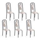 Ver imagem 1 de Cadeiras para Sala de Jantar 6 Unidades Lara Prata/Arabesco/Mart