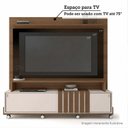 Ver mais imagens de Estante Home para TV até 65 Polegadas 180x180cm 2 Portas de Correr Ripado Eros Espresso Móveis