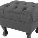 Ver imagem 3 de Puff Luiz Retro Xv Cinza Slk Decor