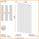Ver imagem 5 de Painel Ripado 3d em 100% Mdf 134x250cm Freijó Pradel