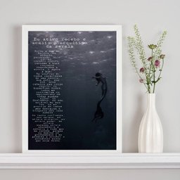 Quadro Arquétipo da Sereia- Ativação 33x24cm:madeira Preta - 1