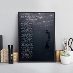 Quadro Arquétipo da Sereia- Ativação 33x24cm:madeira Preta - 2