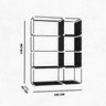 Guarda Roupa Closet Dobrável Organizador com Capa de Tecido - 6