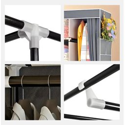 Guarda Roupa Closet Dobrável Organizador com Capa de Tecido - 5